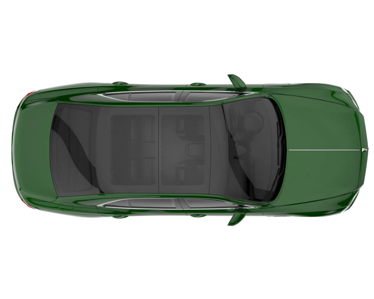 Modern car isolated on transparent background. 3d rendering - illustration png