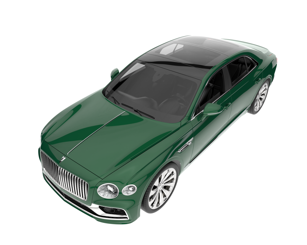 Modern car isolated on transparent background. 3d rendering - illustration png