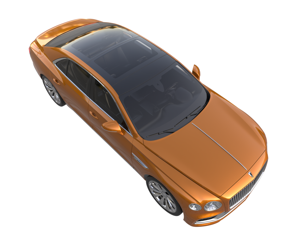 Modern car isolated on transparent background. 3d rendering - illustration png