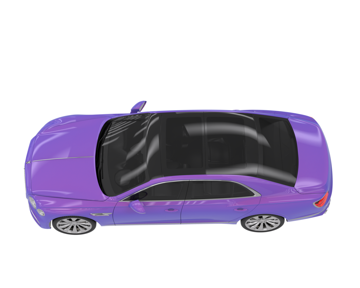 Modern car isolated on transparent background. 3d rendering - illustration png