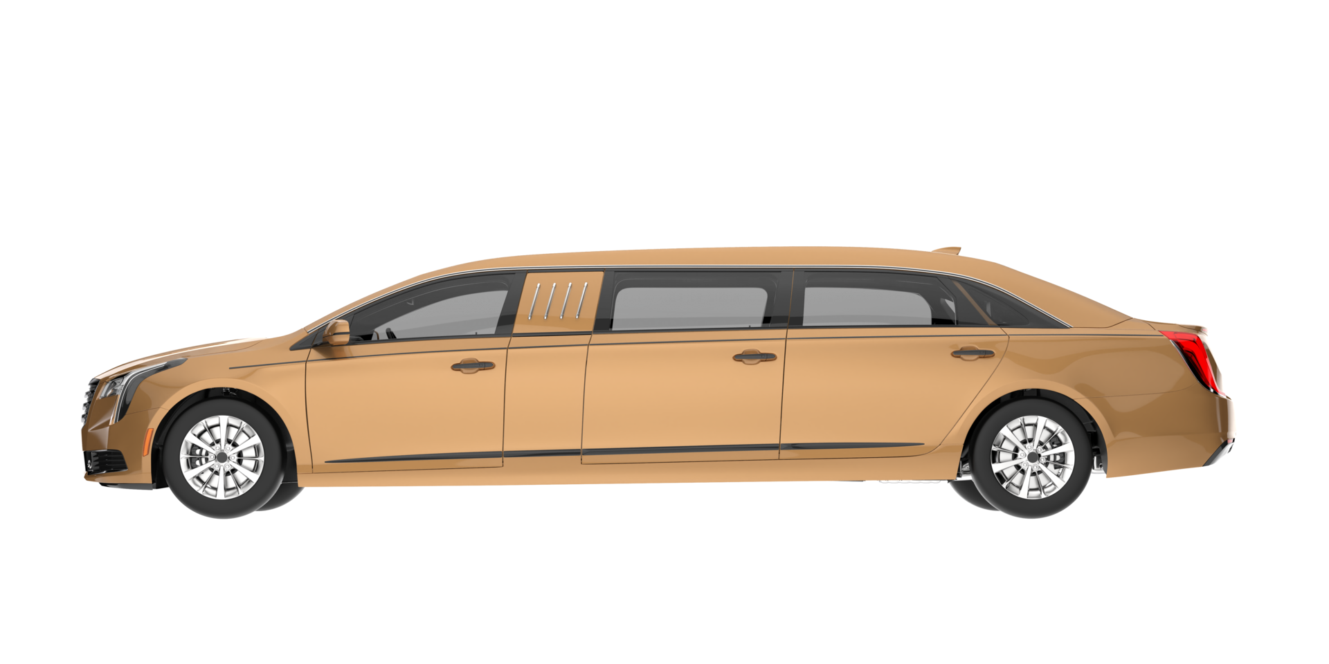 Modern car isolated on transparent background. 3d rendering - illustration png