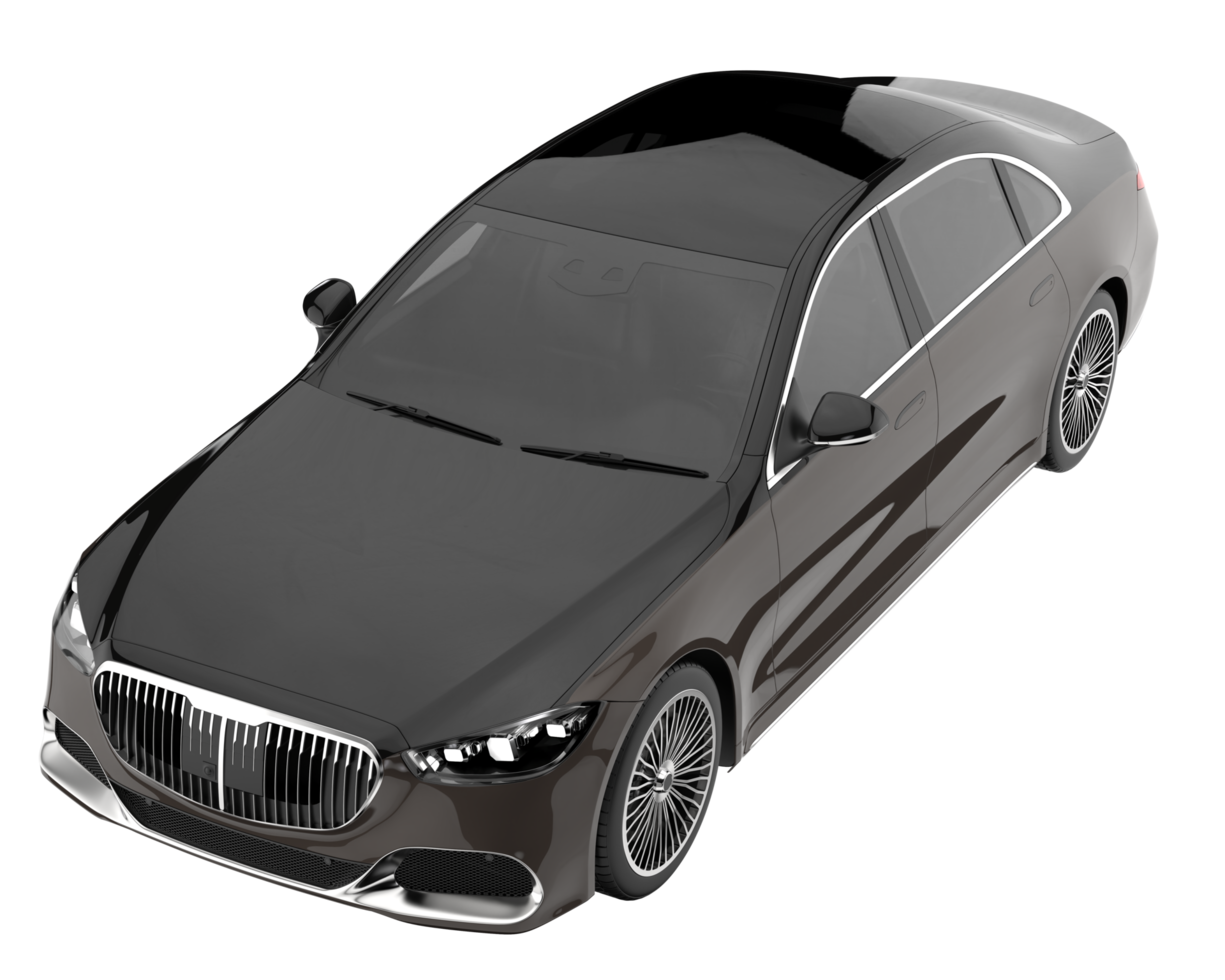 Modern car isolated on transparent background. 3d rendering - illustration png