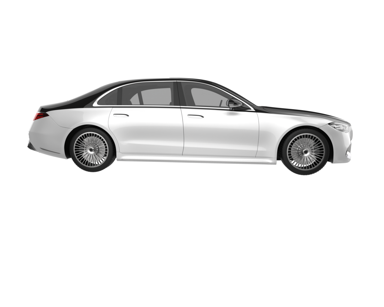 Modern car isolated on transparent background. 3d rendering - illustration png