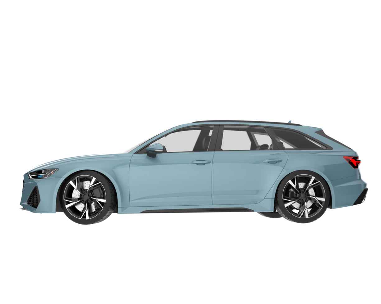 Modern car isolated on transparent background. 3d rendering - illustration png