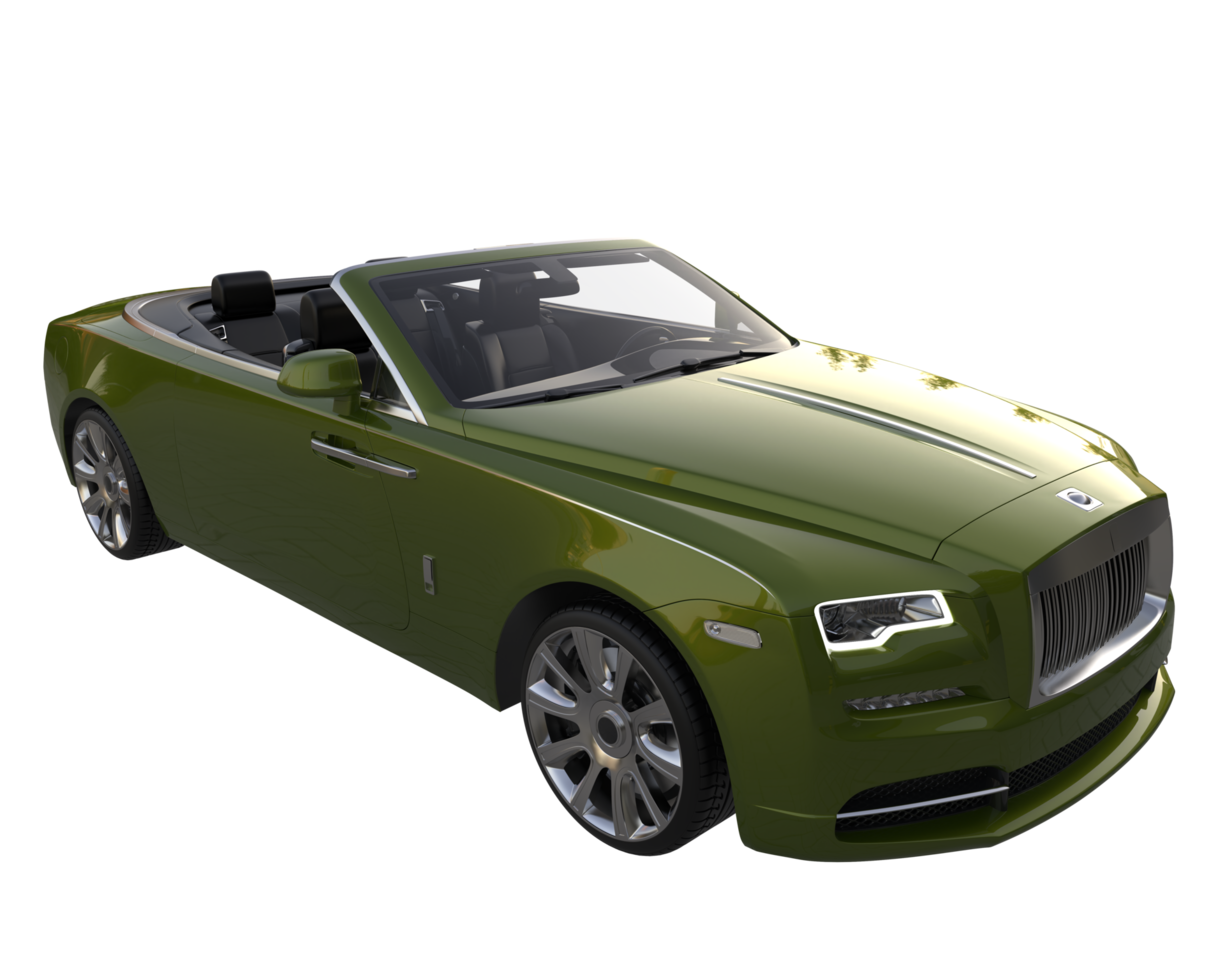 Modern car isolated on transparent background. 3d rendering - illustration png