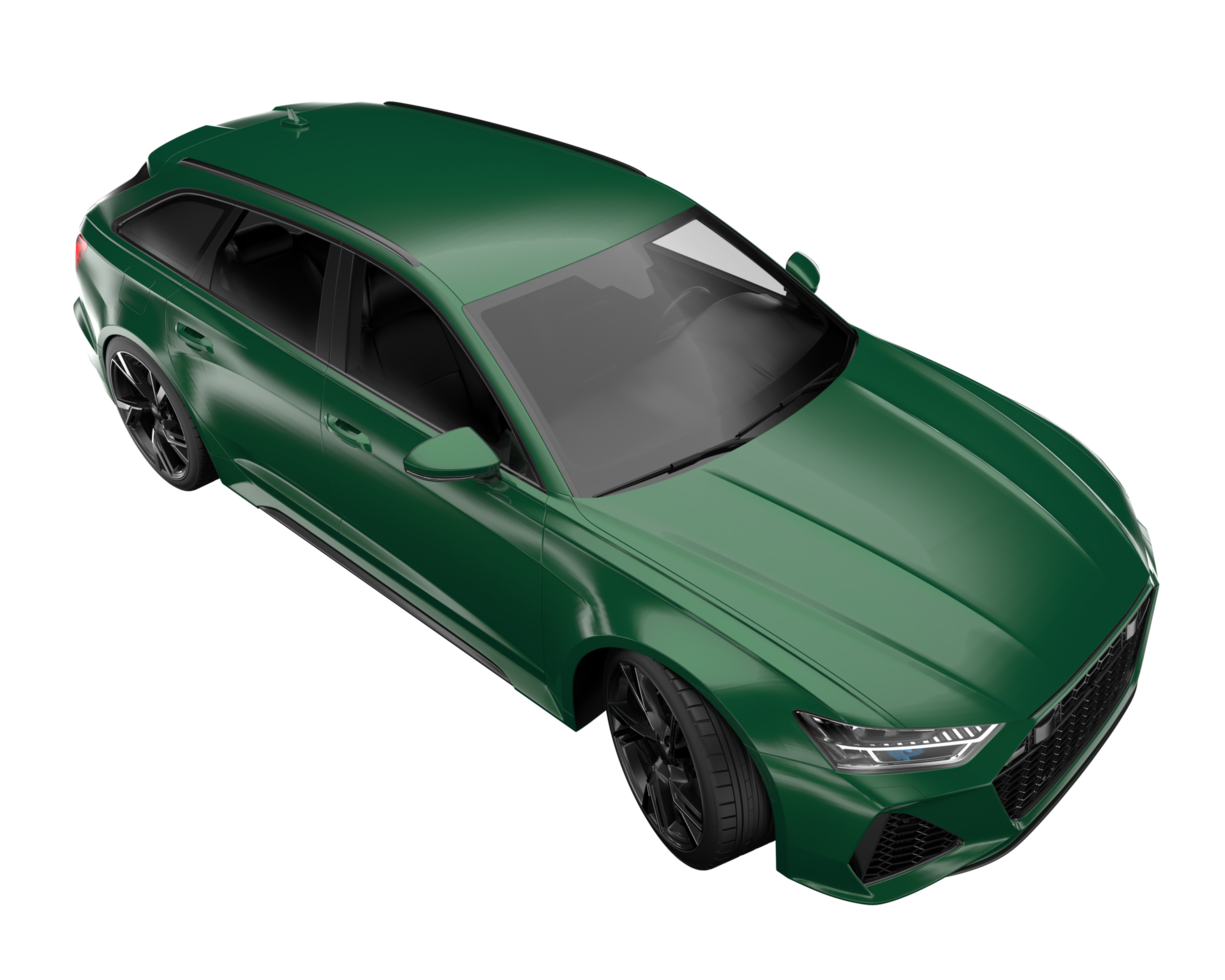 Modern car isolated on transparent background. 3d rendering - illustration png