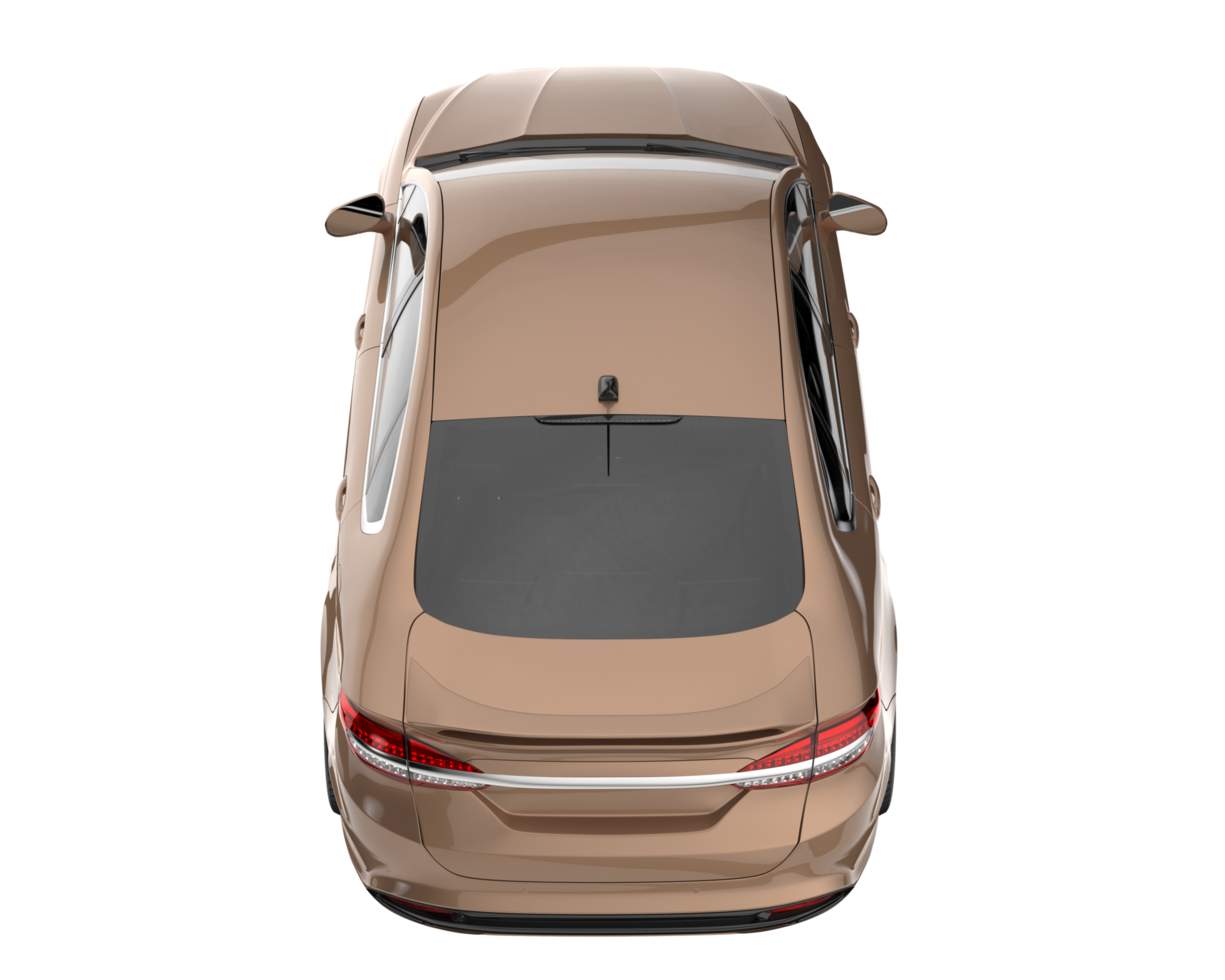 Modern car isolated on transparent background. 3d rendering - illustration png