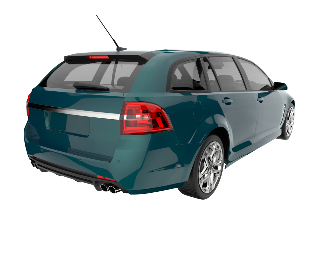 Modern car isolated on transparent background. 3d rendering - illustration png
