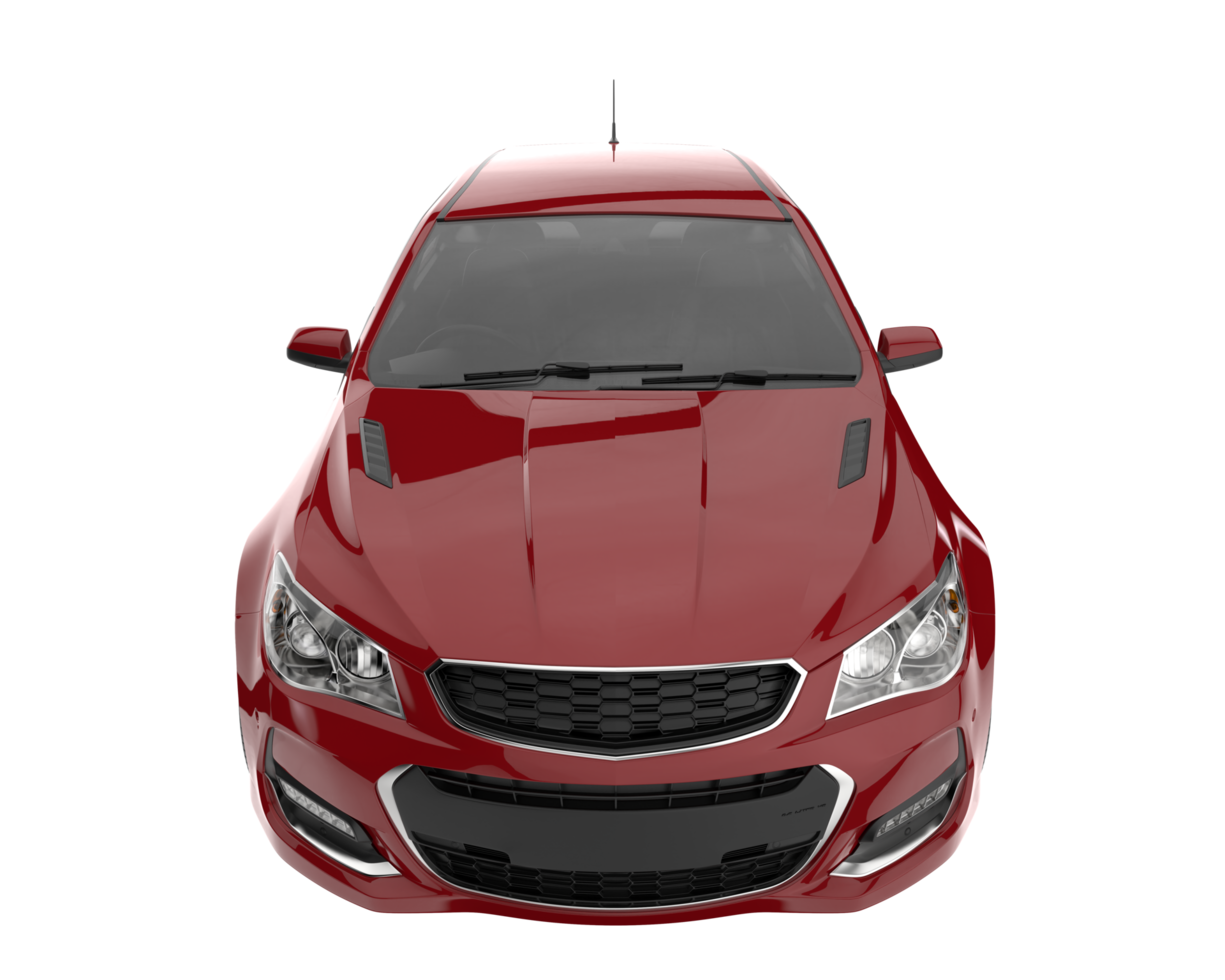 Modern car isolated on transparent background. 3d rendering - illustration png