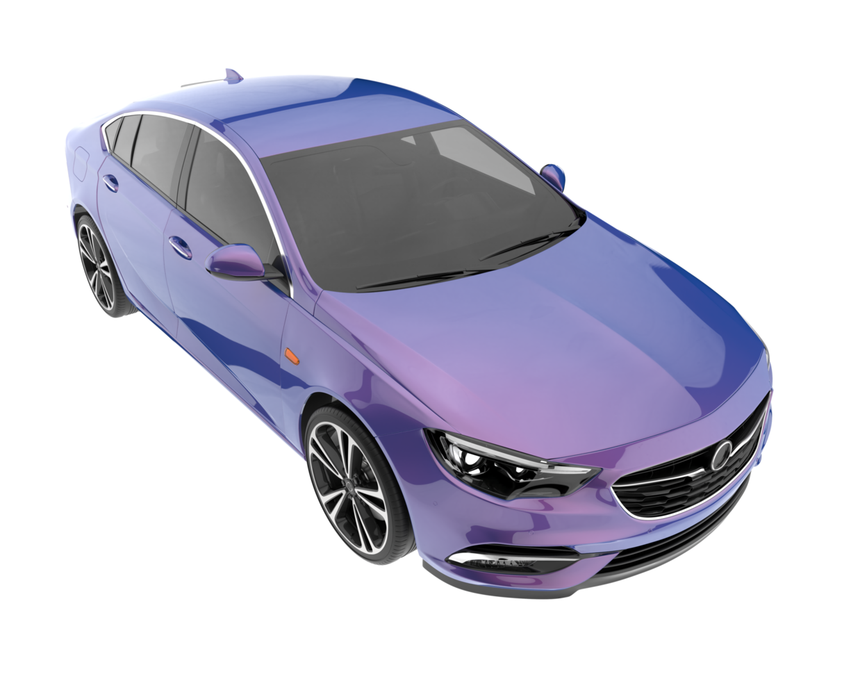 Modern car isolated on transparent background. 3d rendering - illustration png