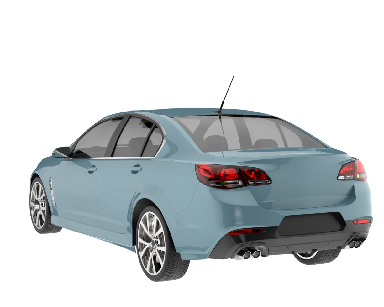 Modern car isolated on transparent background. 3d rendering - illustration png