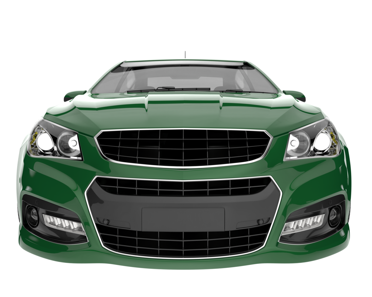 Modern car isolated on transparent background. 3d rendering - illustration png