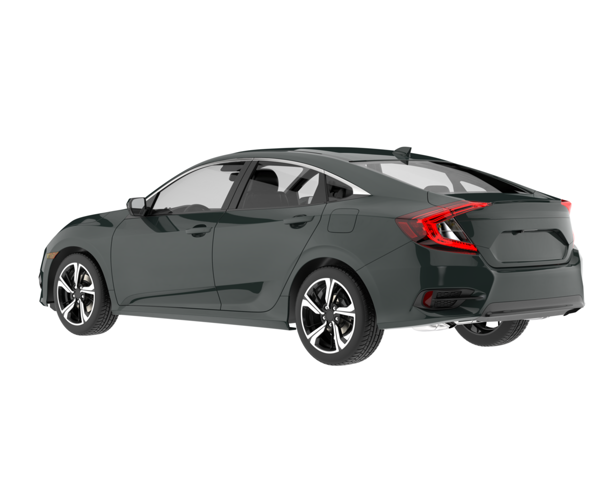 Modern car isolated on transparent background. 3d rendering - illustration png