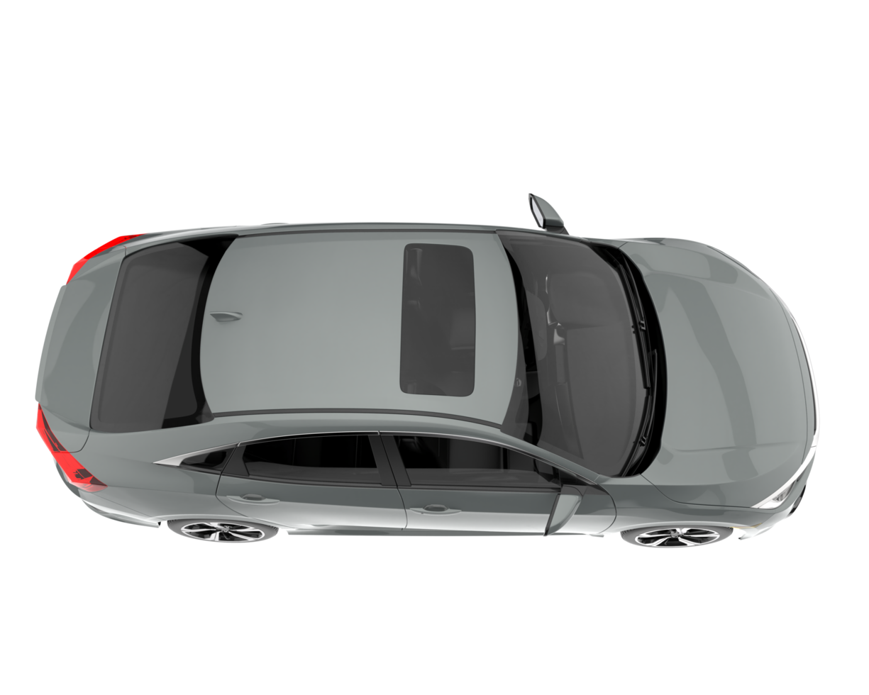 Modern car isolated on transparent background. 3d rendering - illustration png