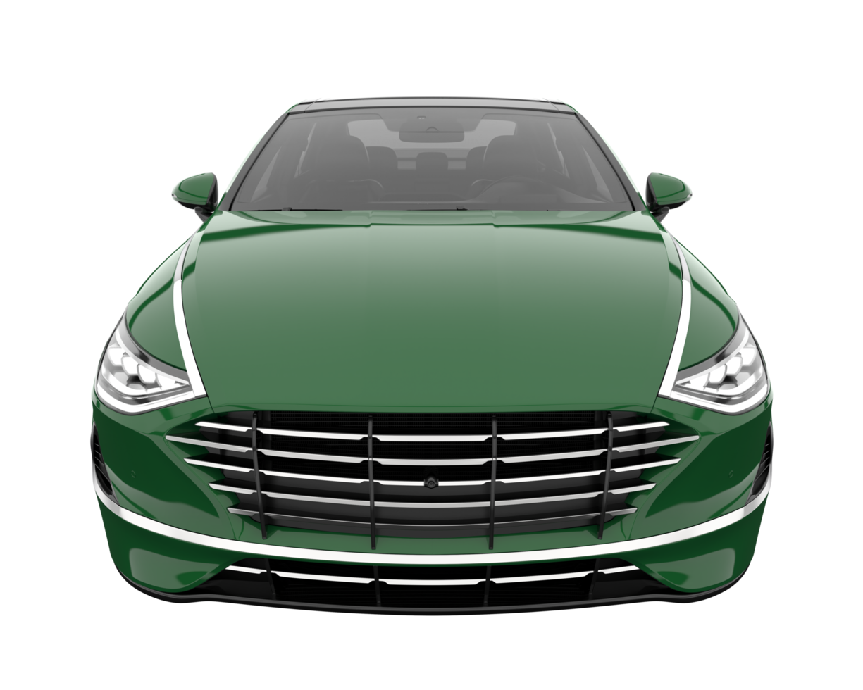 Modern car isolated on transparent background. 3d rendering - illustration png