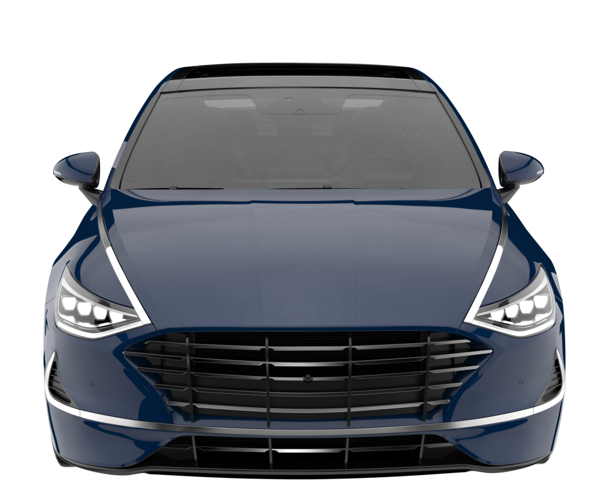 Modern car isolated on transparent background. 3d rendering - illustration png