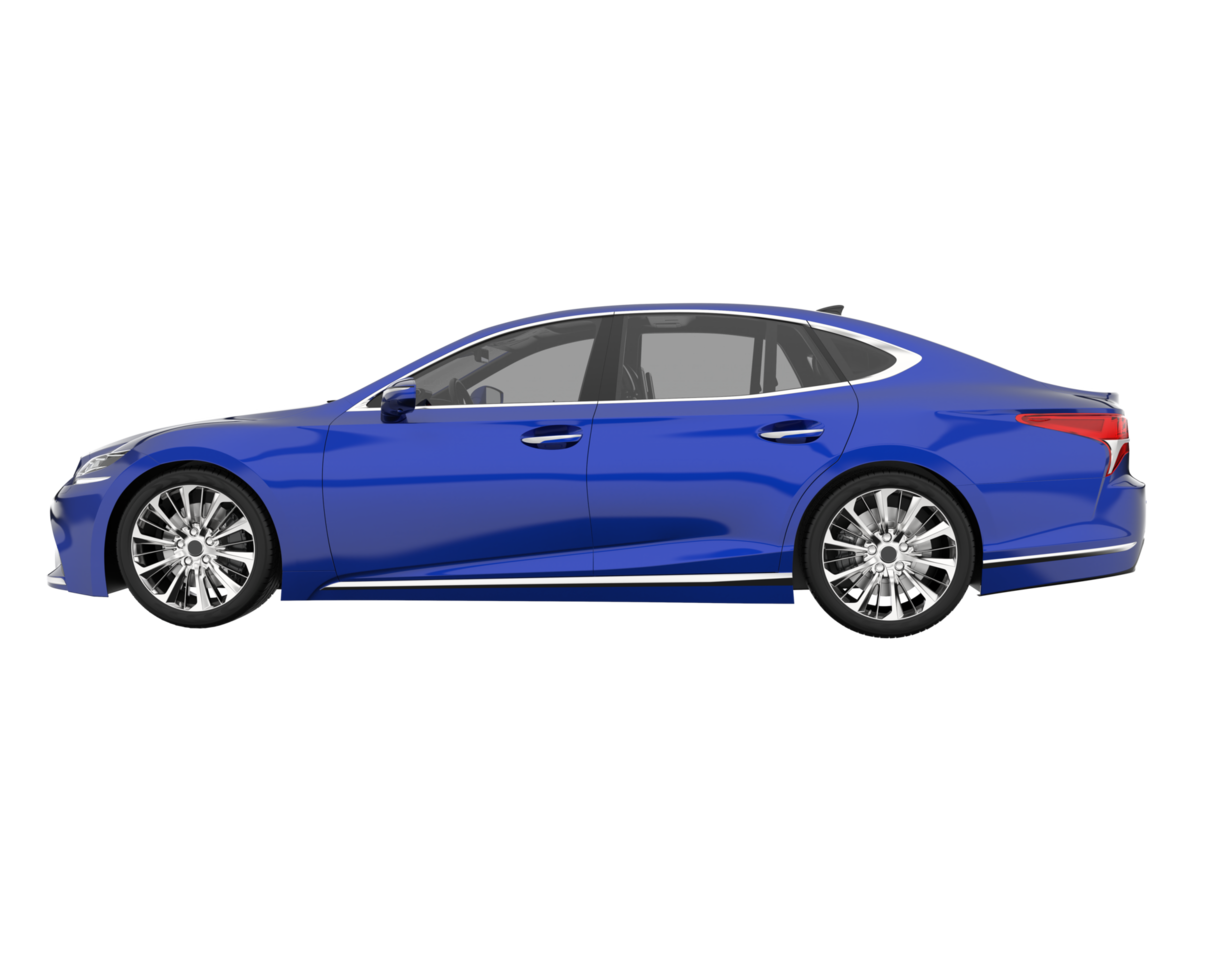 Modern car isolated on transparent background. 3d rendering - illustration png