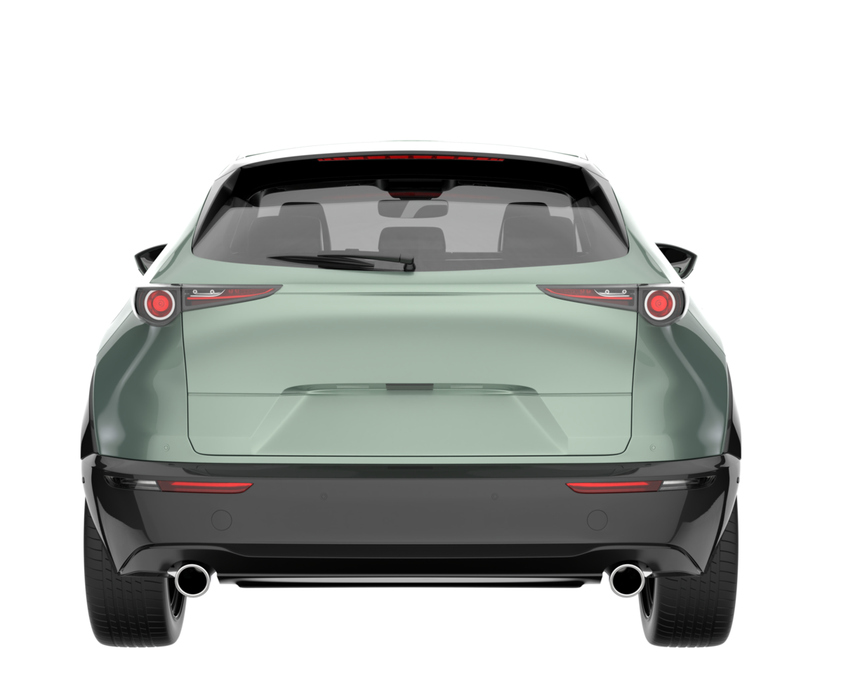 Modern car isolated on transparent background. 3d rendering - illustration png