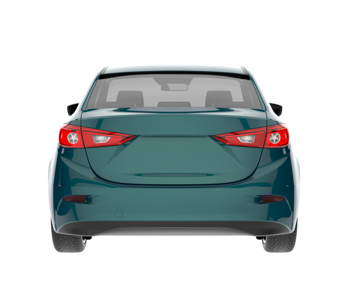 Modern car isolated on transparent background. 3d rendering - illustration png