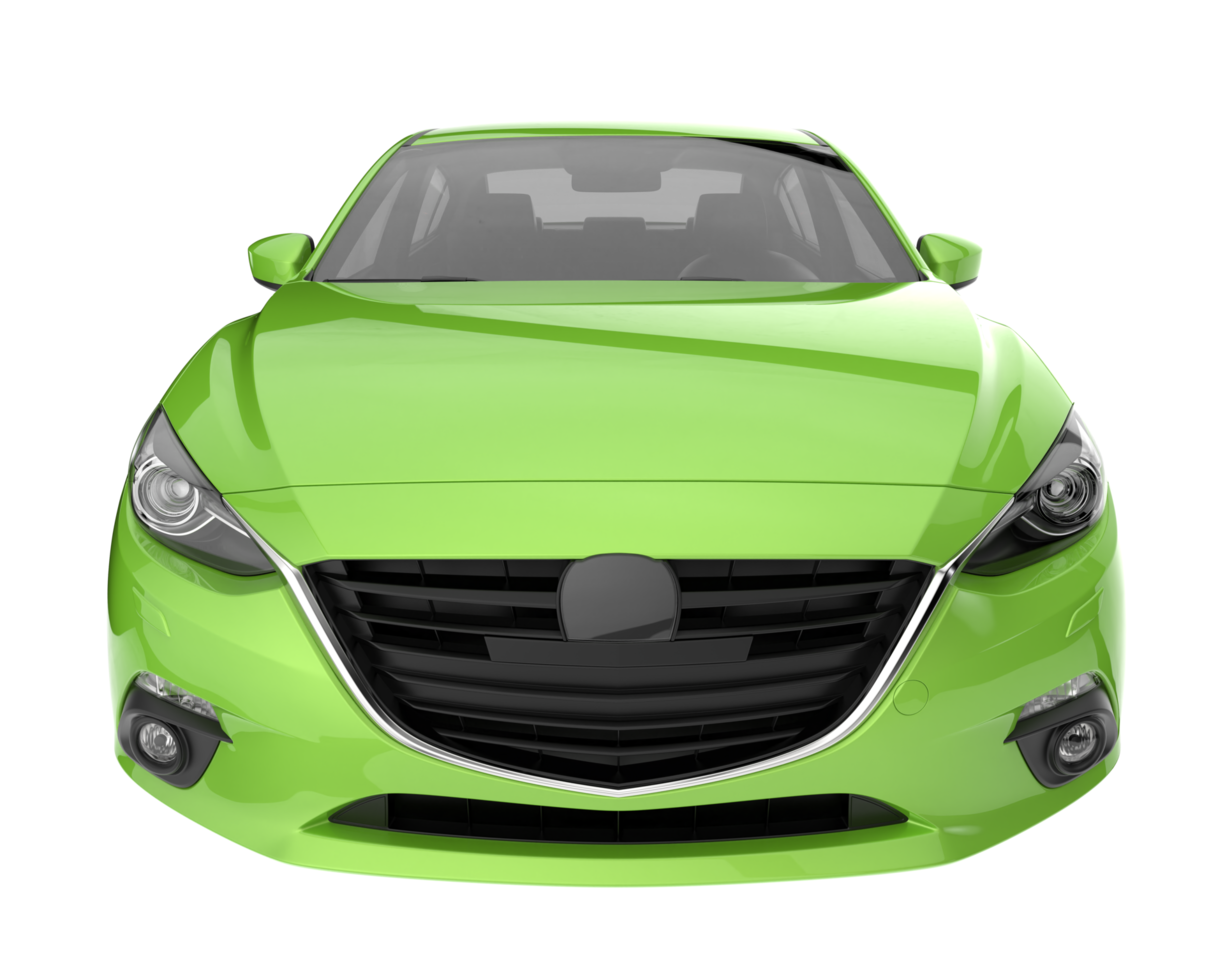 Modern car isolated on transparent background. 3d rendering - illustration png