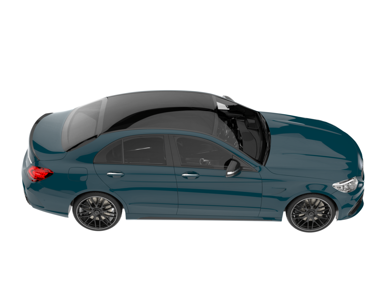 Modern car isolated on transparent background. 3d rendering - illustration png