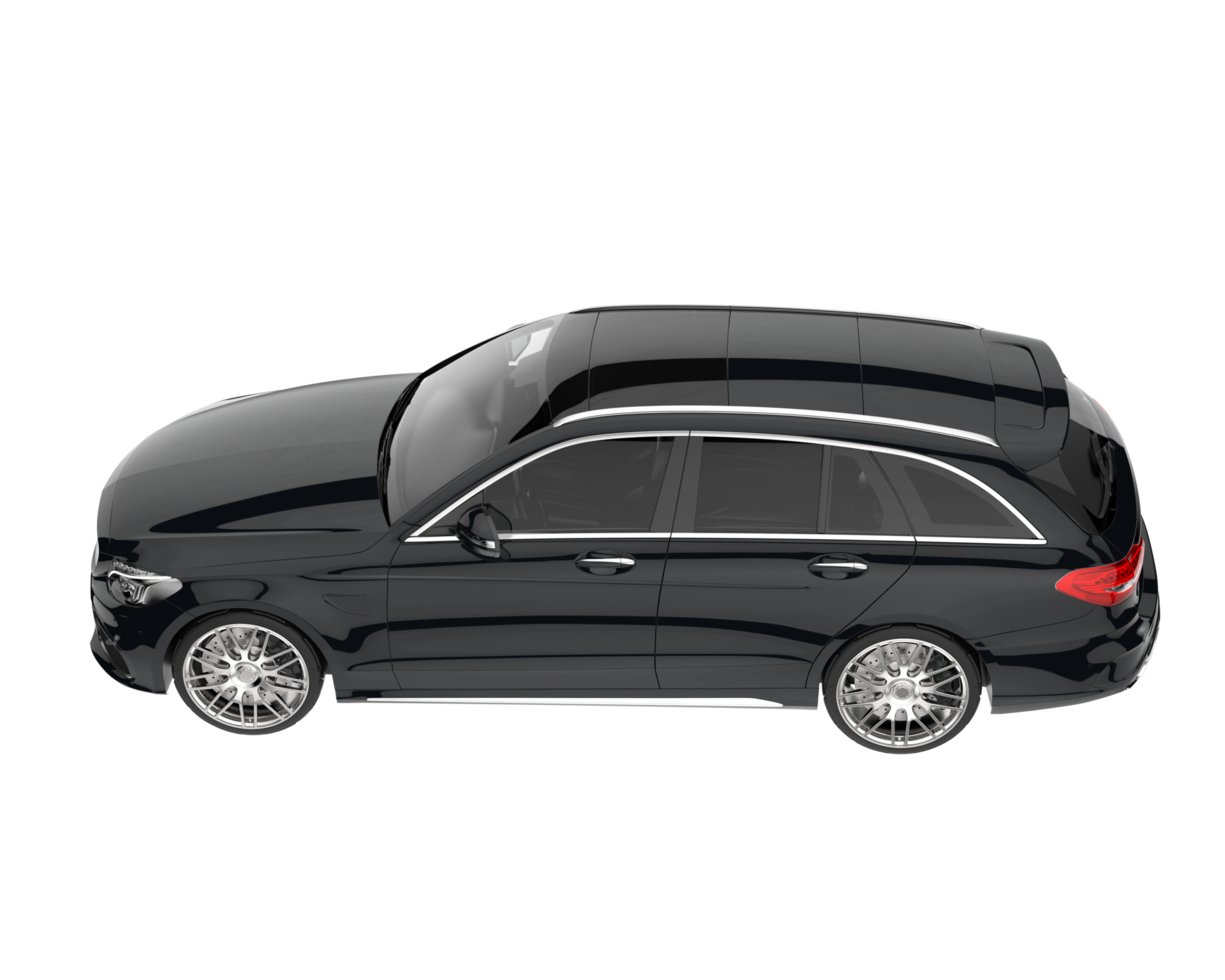 Modern car isolated on transparent background. 3d rendering - illustration png