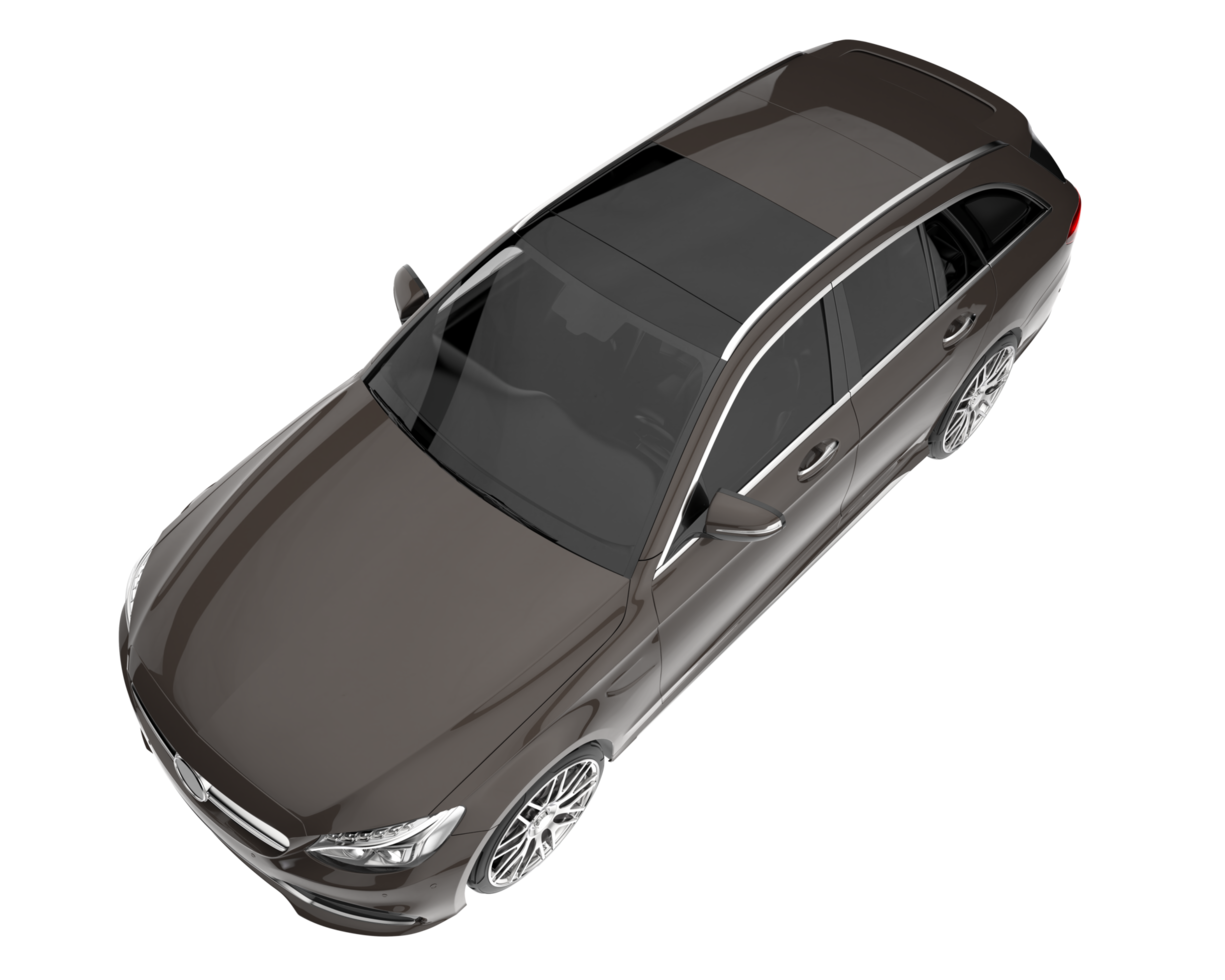 Modern car isolated on transparent background. 3d rendering - illustration png