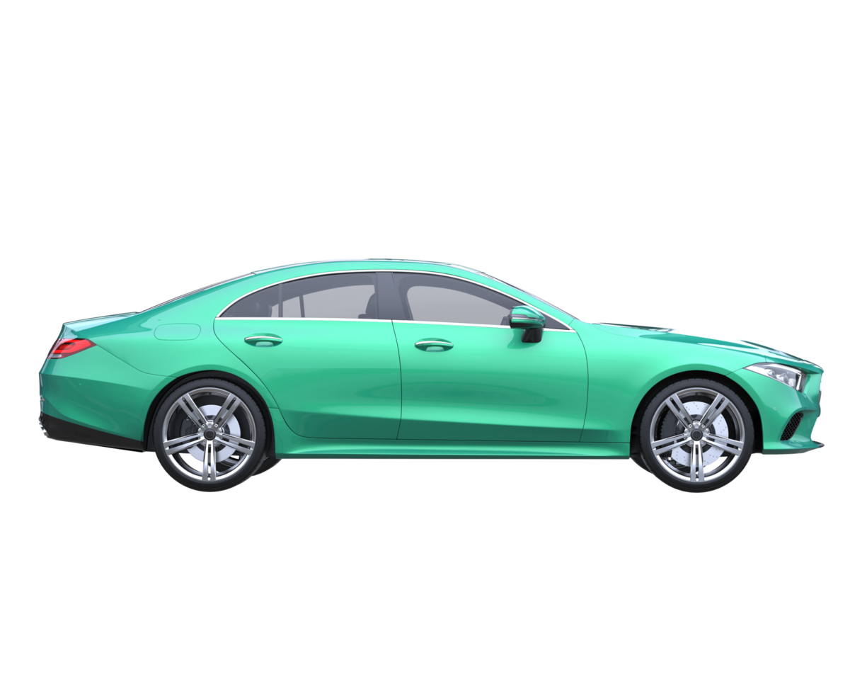 Modern car isolated on transparent background. 3d rendering - illustration png