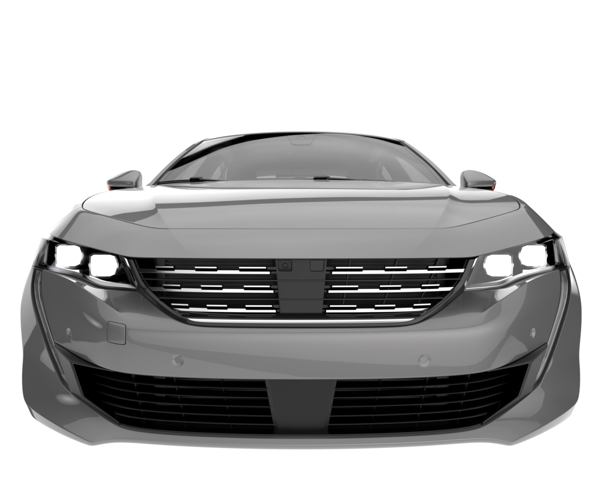 Modern car isolated on transparent background. 3d rendering - illustration png