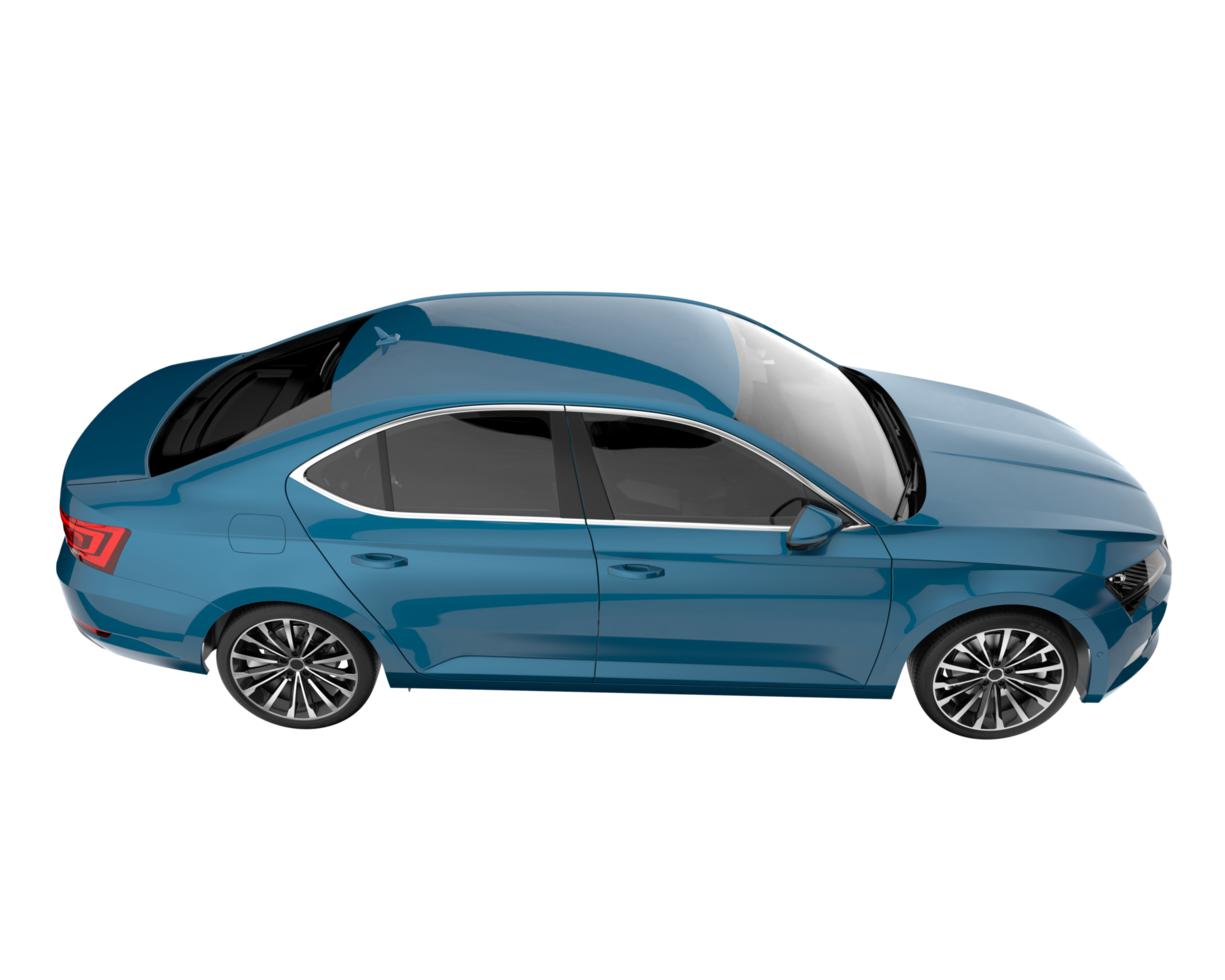 Modern car isolated on transparent background. 3d rendering - illustration png
