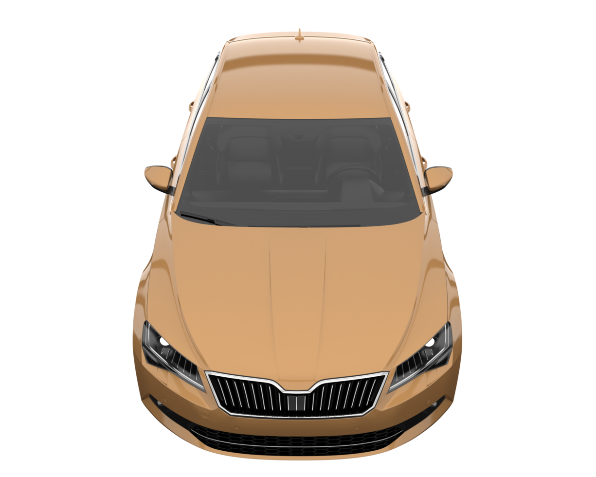 Modern car isolated on transparent background. 3d rendering - illustration png
