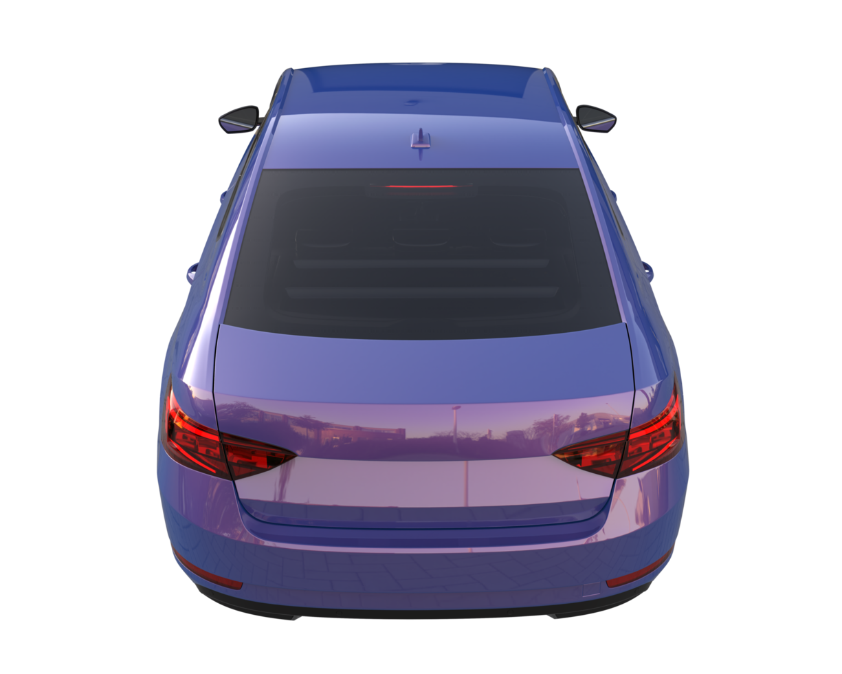 Modern car isolated on transparent background. 3d rendering - illustration png