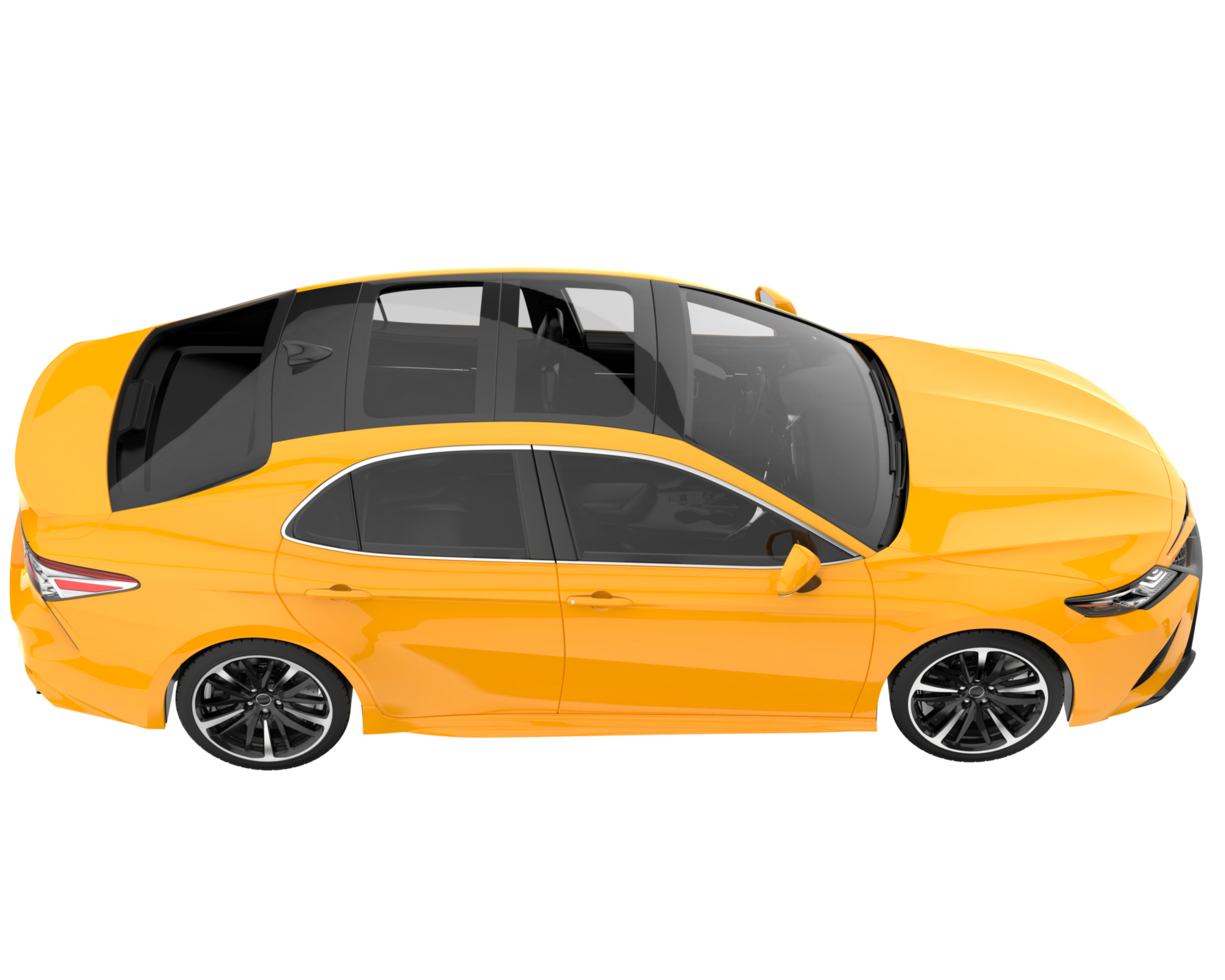 Modern car isolated on transparent background. 3d rendering - illustration png