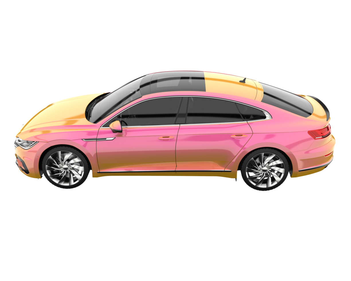 Modern car isolated on transparent background. 3d rendering - illustration png