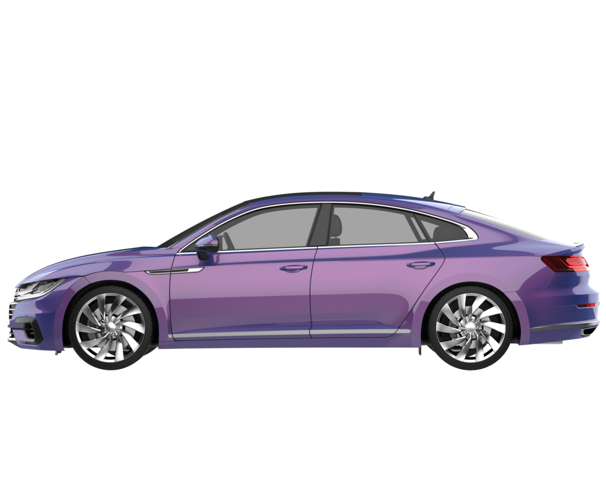 Modern car isolated on transparent background. 3d rendering - illustration png