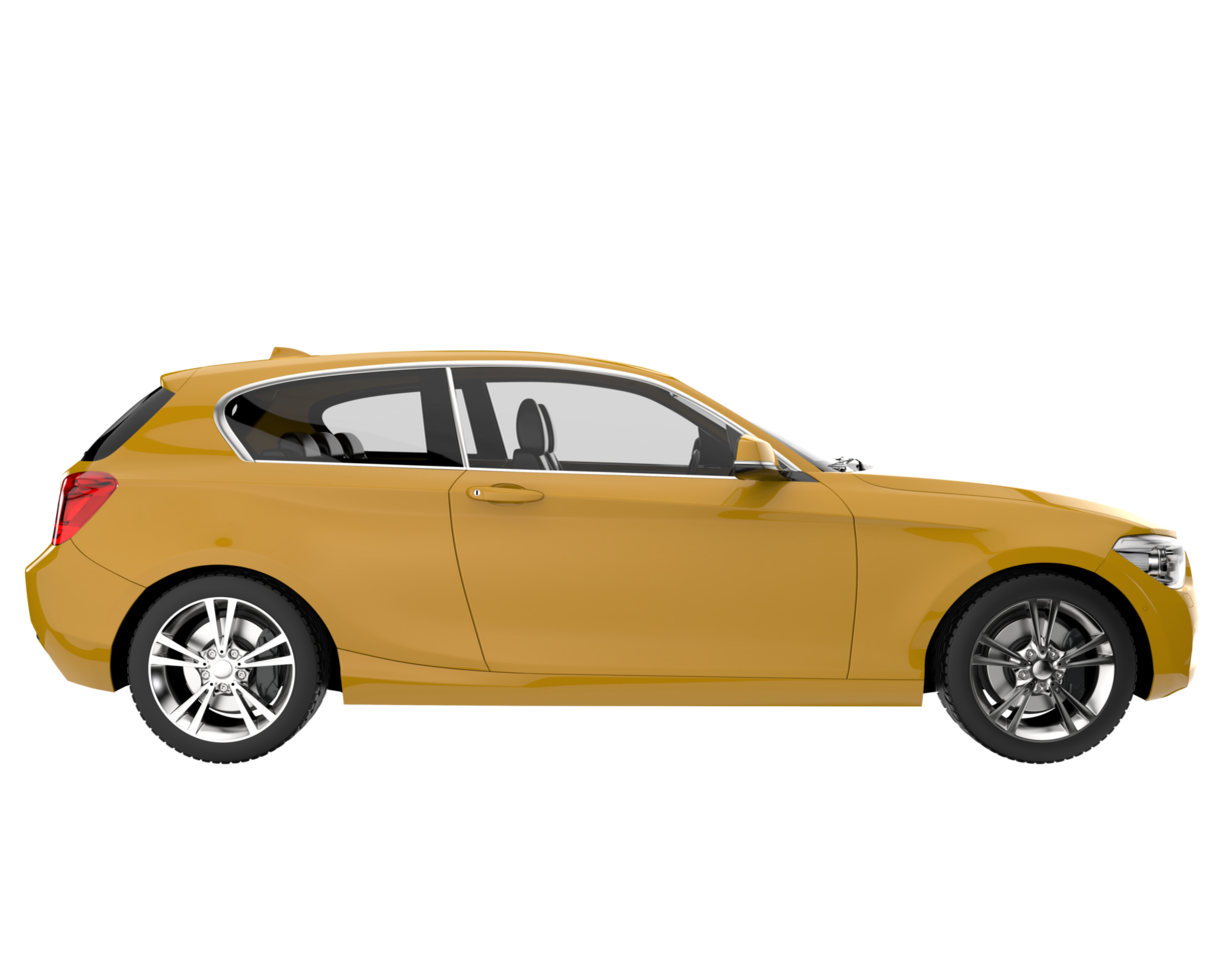 Modern car isolated on transparent background. 3d rendering - illustration png