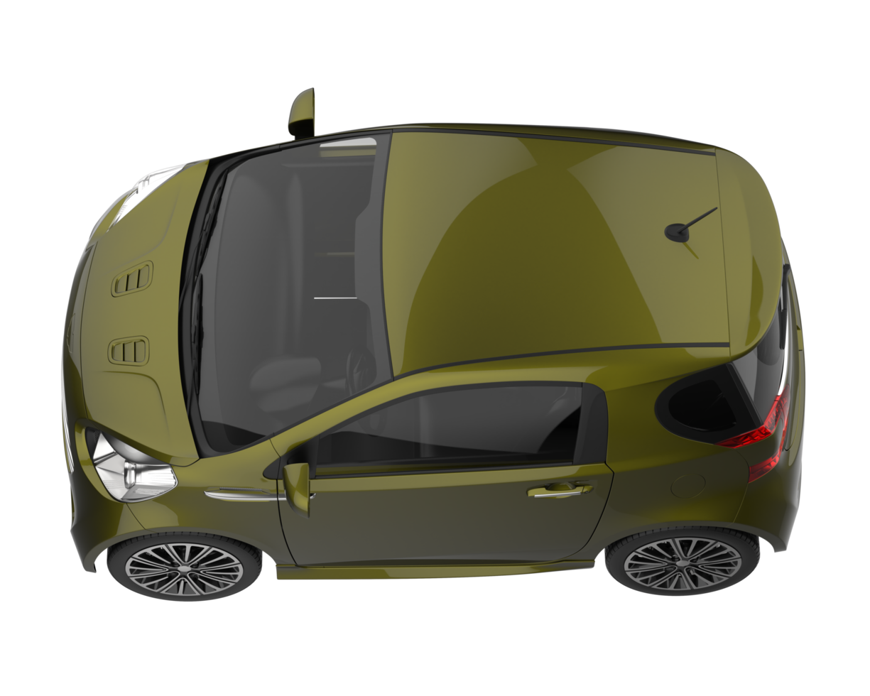Modern car isolated on transparent background. 3d rendering - illustration png