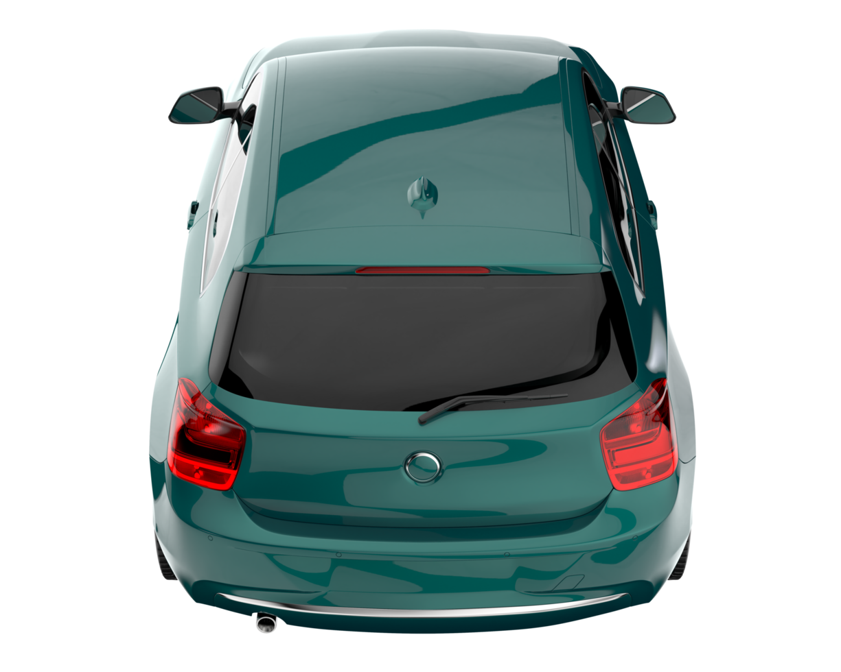 Modern car isolated on transparent background. 3d rendering - illustration png
