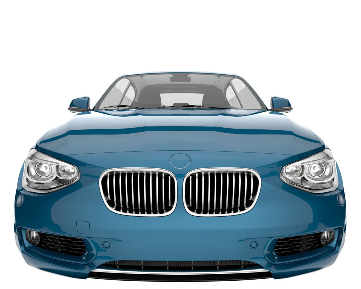 Modern car isolated on transparent background. 3d rendering - illustration png