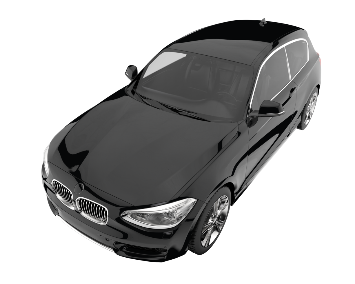 Modern car isolated on transparent background. 3d rendering - illustration png