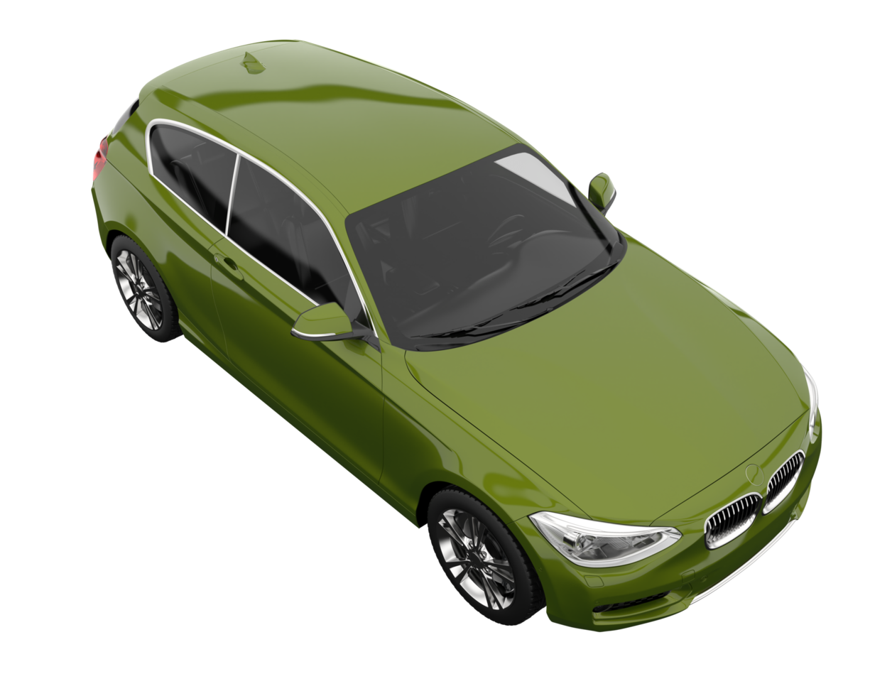 Modern car isolated on transparent background. 3d rendering - illustration png