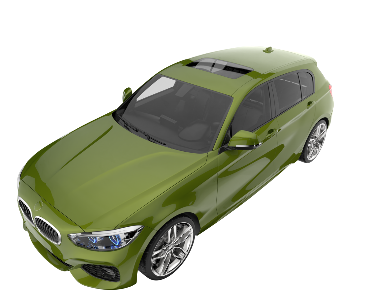 Modern car isolated on transparent background. 3d rendering - illustration png