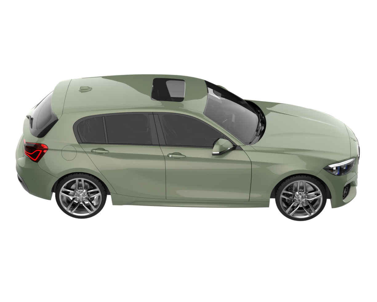 Modern car isolated on transparent background. 3d rendering - illustration png