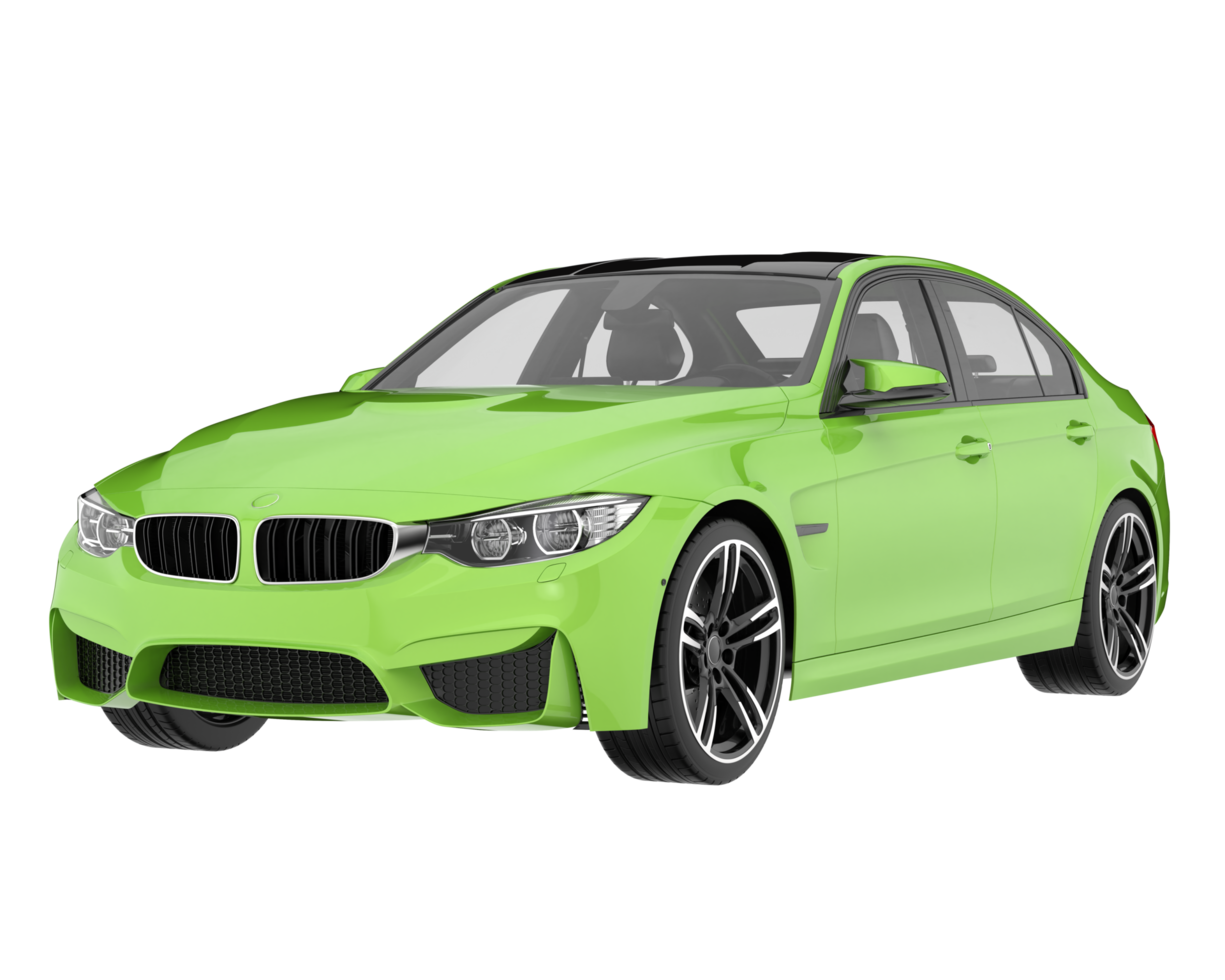 Modern car isolated on transparent background. 3d rendering - illustration png