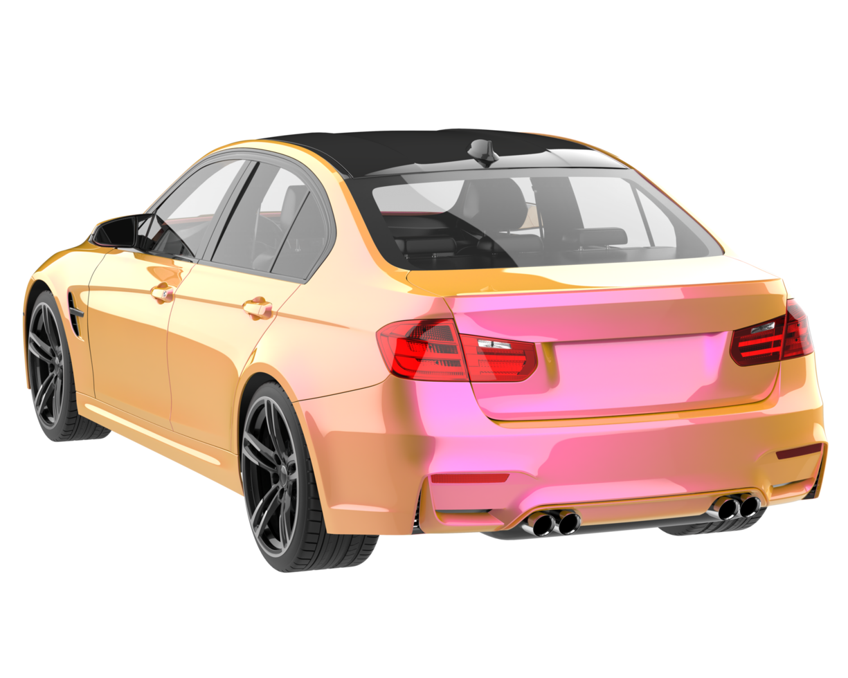 Modern car isolated on transparent background. 3d rendering - illustration png