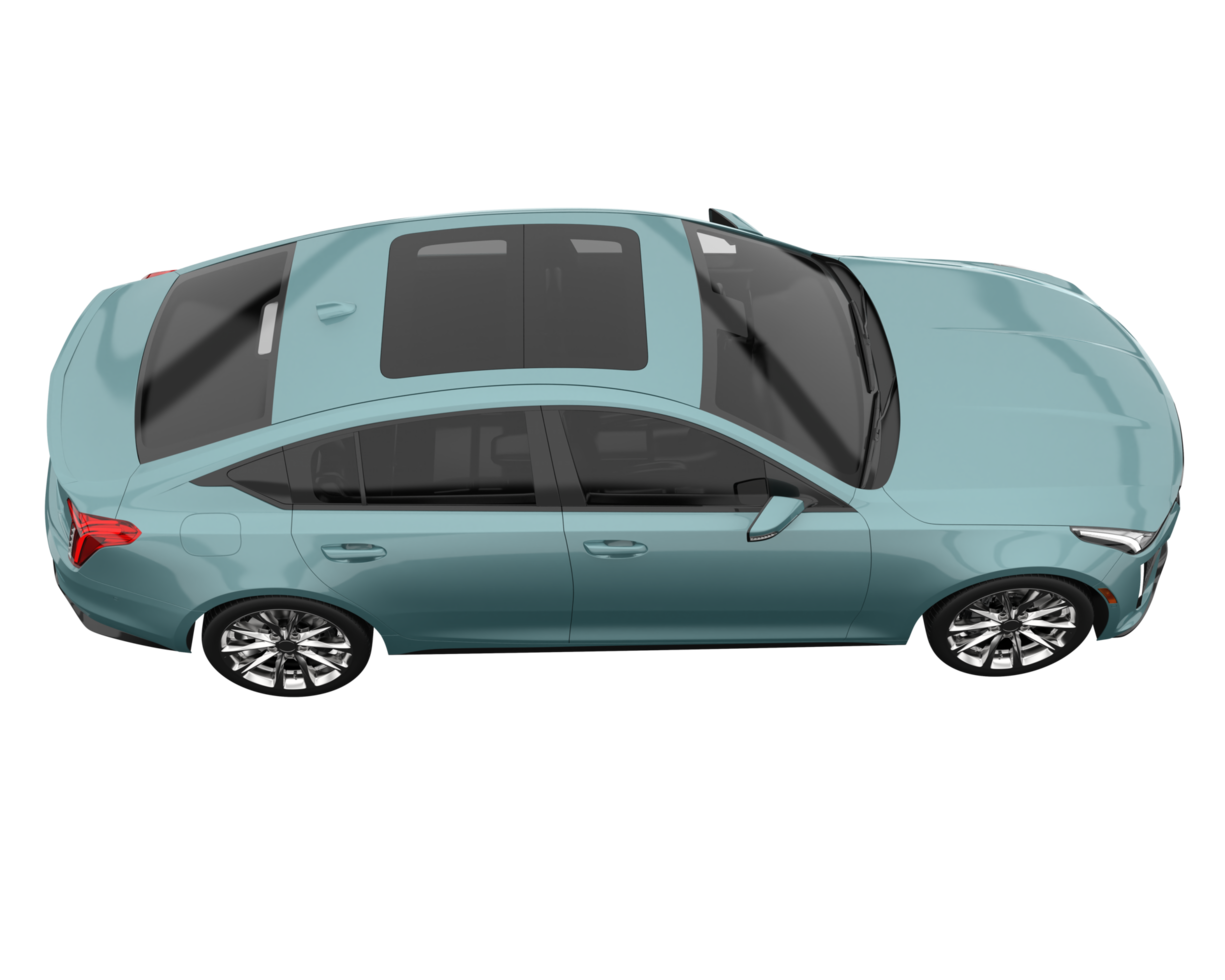 Modern car isolated on transparent background. 3d rendering - illustration png