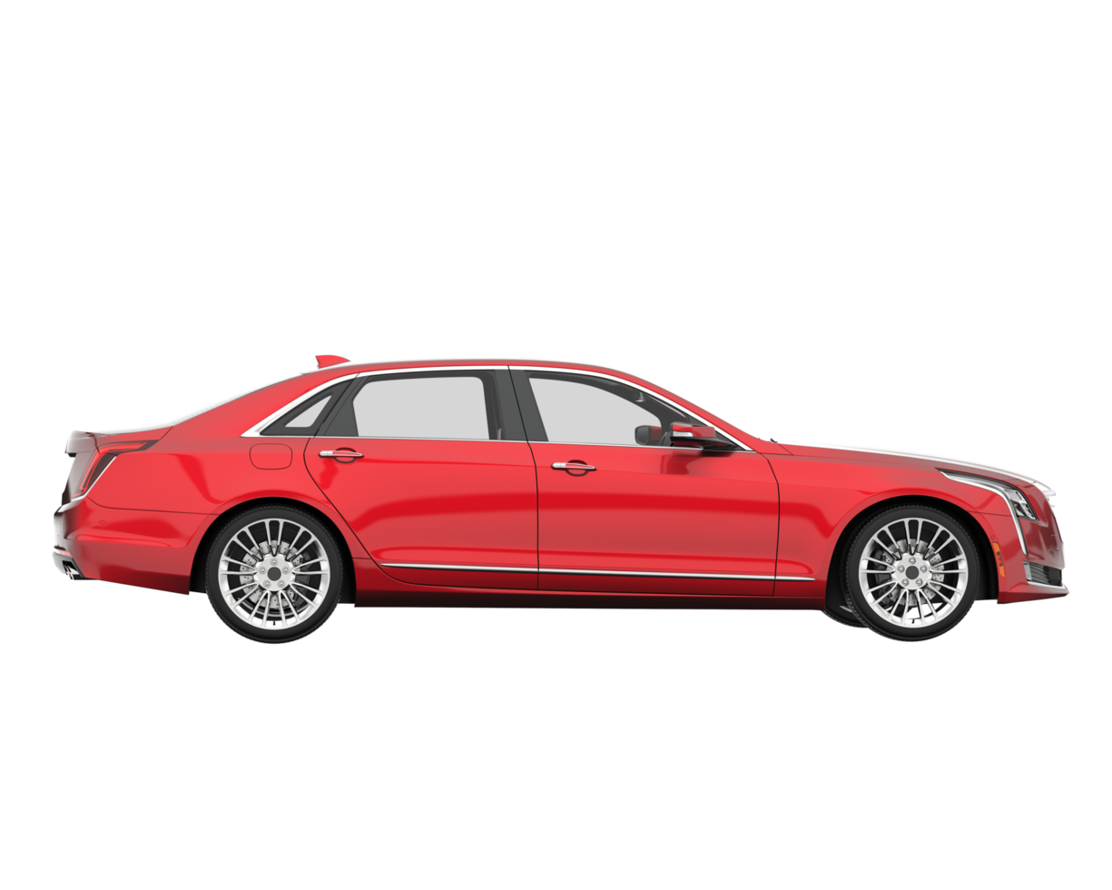 Modern car isolated on transparent background. 3d rendering - illustration png