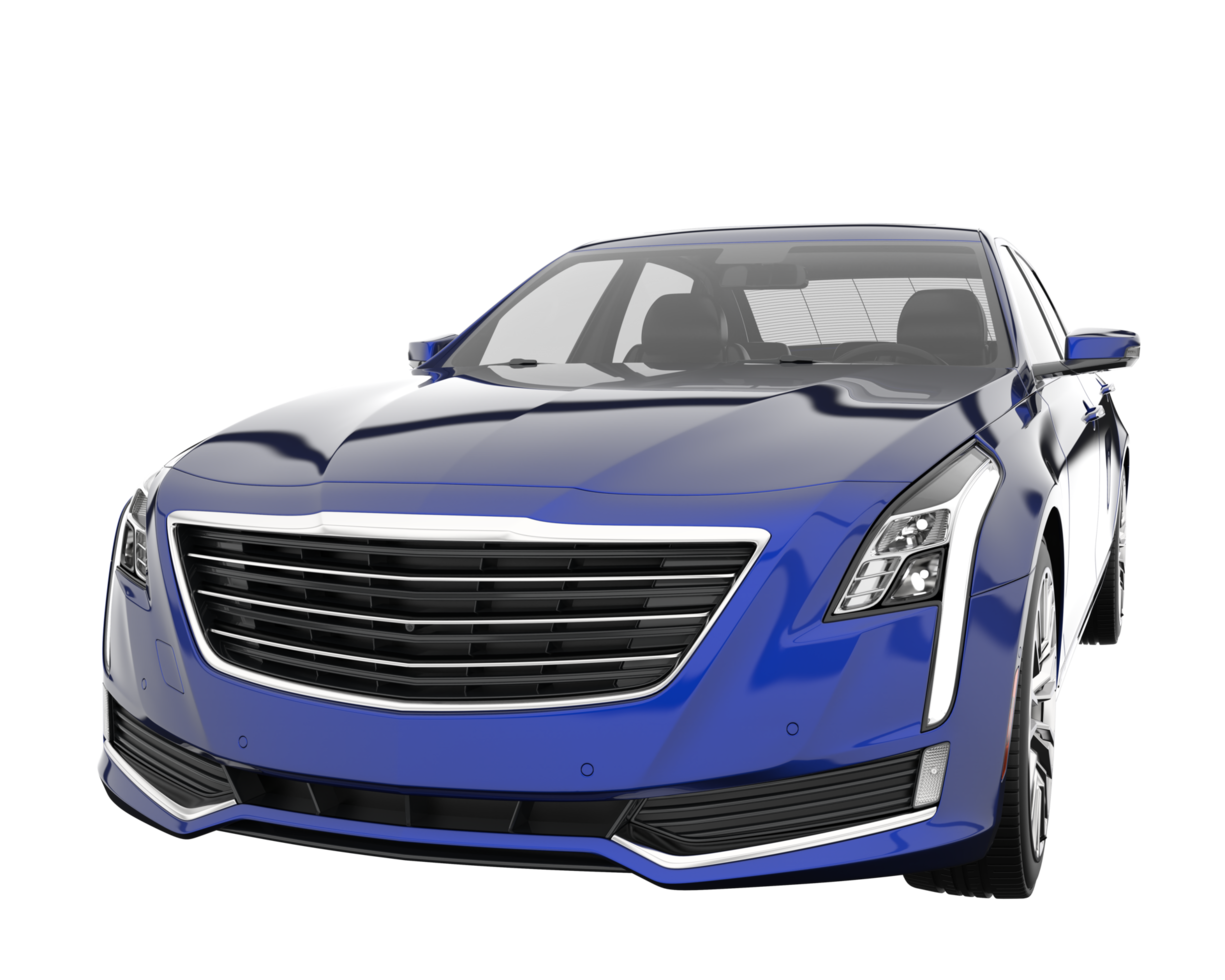 Modern car isolated on transparent background. 3d rendering - illustration png