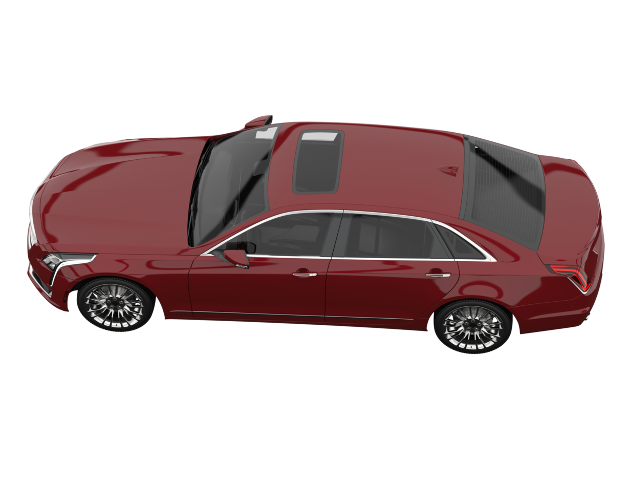 Modern car isolated on transparent background. 3d rendering - illustration png