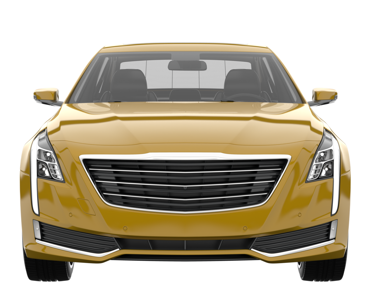 Modern car isolated on transparent background. 3d rendering - illustration png